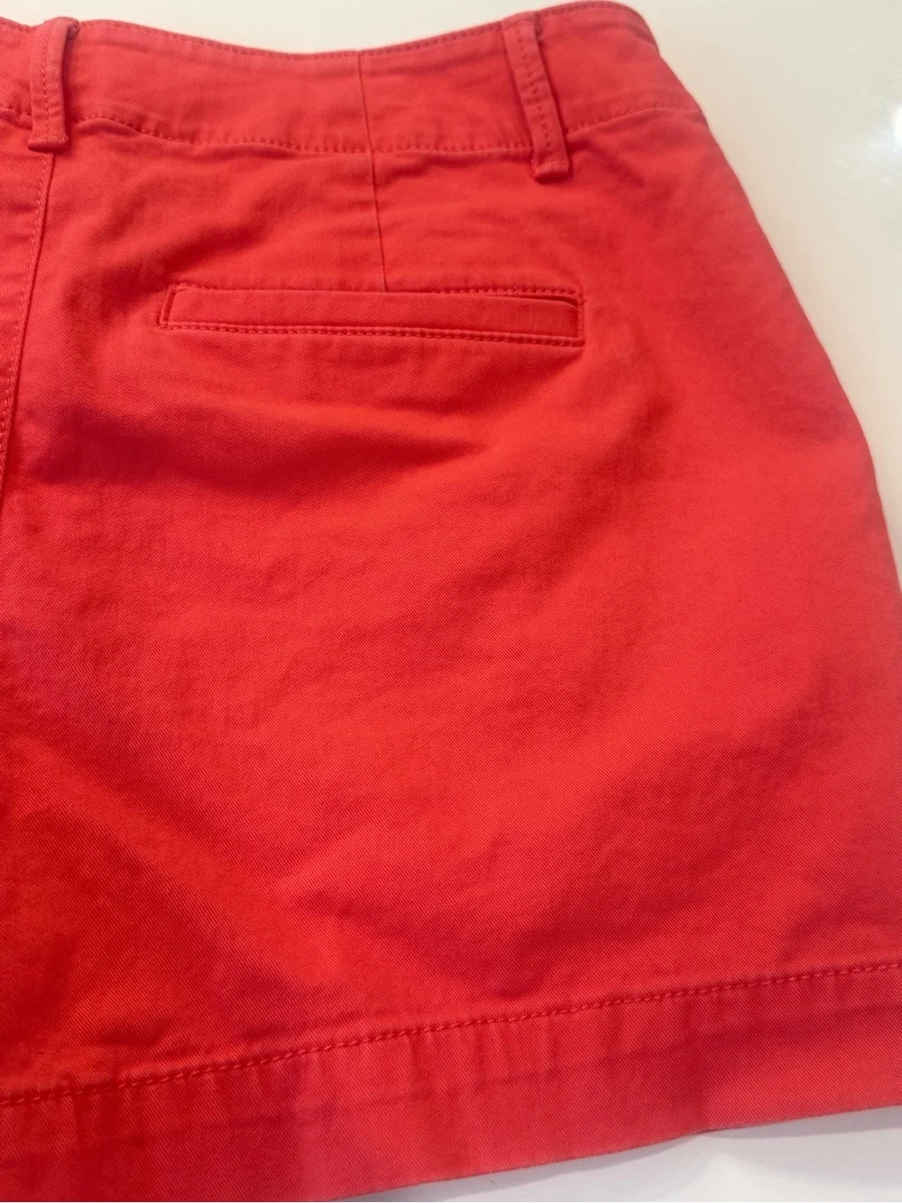 LOFT Coral The Monroe 4” Short Cotton Blend Bermuda Shorts Womens Size 4